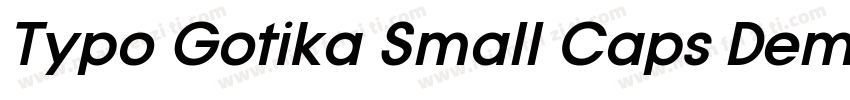 Typo Gotika Small Caps Demo字体转换